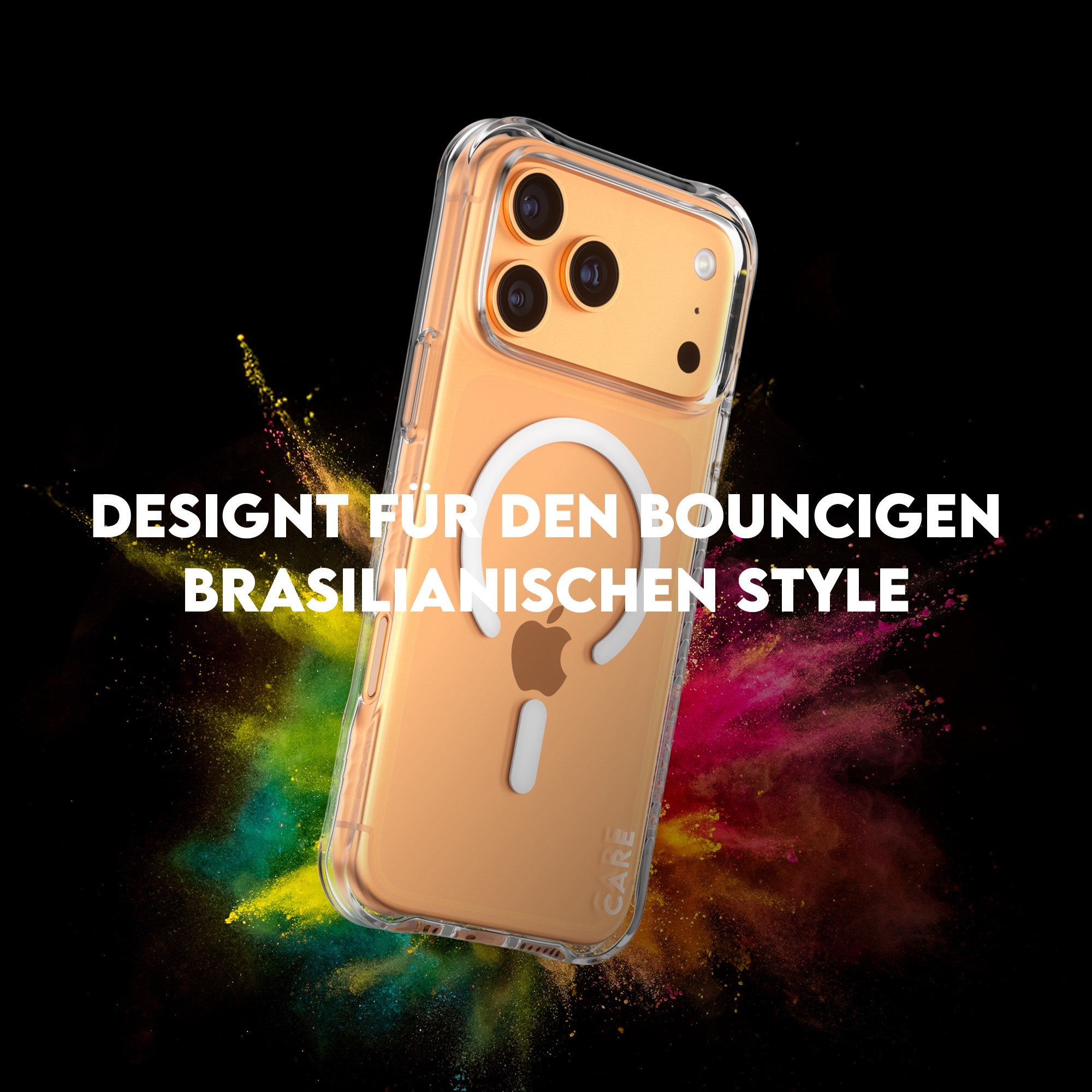 CARE™ by PanzerGlass® Samba Case Transparent m. Weiß MagSafe iPhone 17 Pro Max